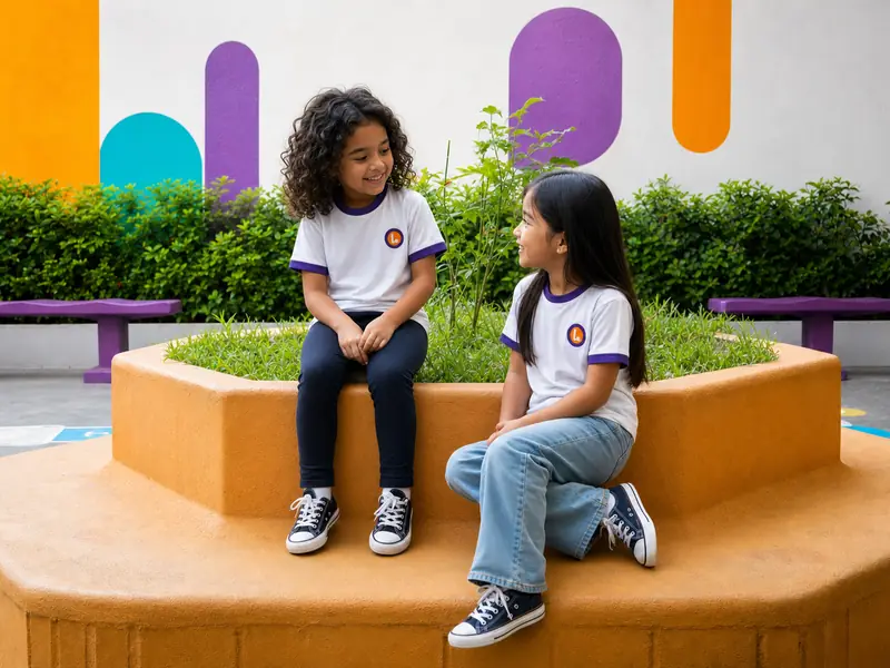 Crianças da turma G5 da Educação Infantil Luminova